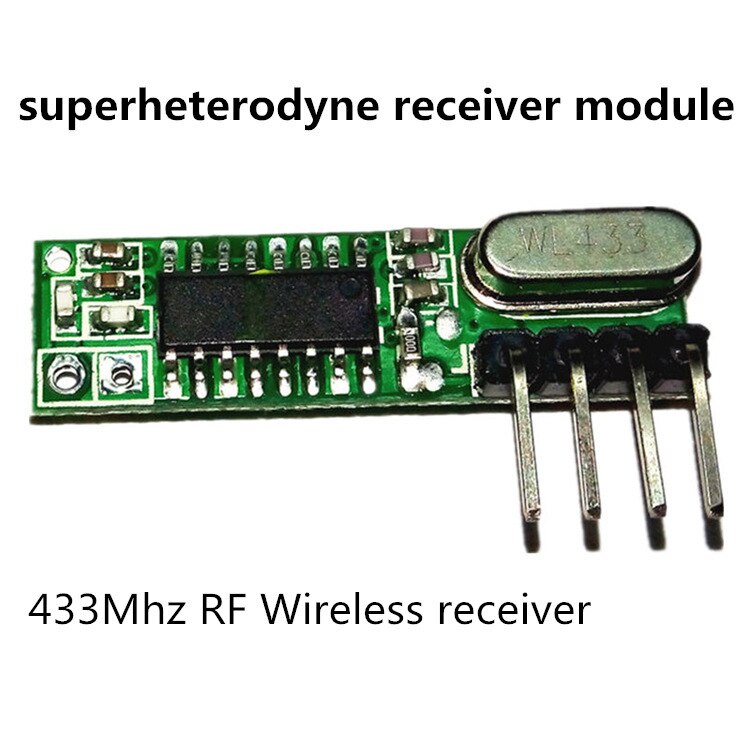 1Set superheterodyne 433Mhz RF transmitter and receiver Module kit small size For Arduino uno Diy