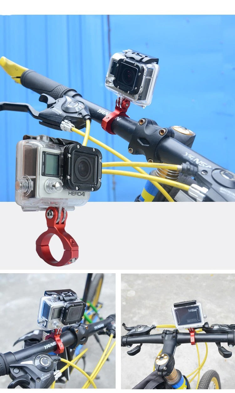 Bike Handlebar Mount Bicycle Motorcycle CNC Aluminum Holder for Gopro Hero 5 6 4 3+ SJCAM Xiaoyi 4K