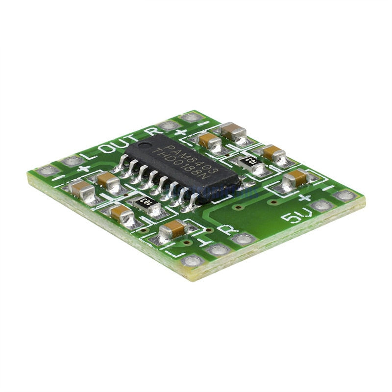 Hifivv audio 2x3W Mini Digital Power Amplifier Board for Class D Stereo Audio Amplifier Module 5V