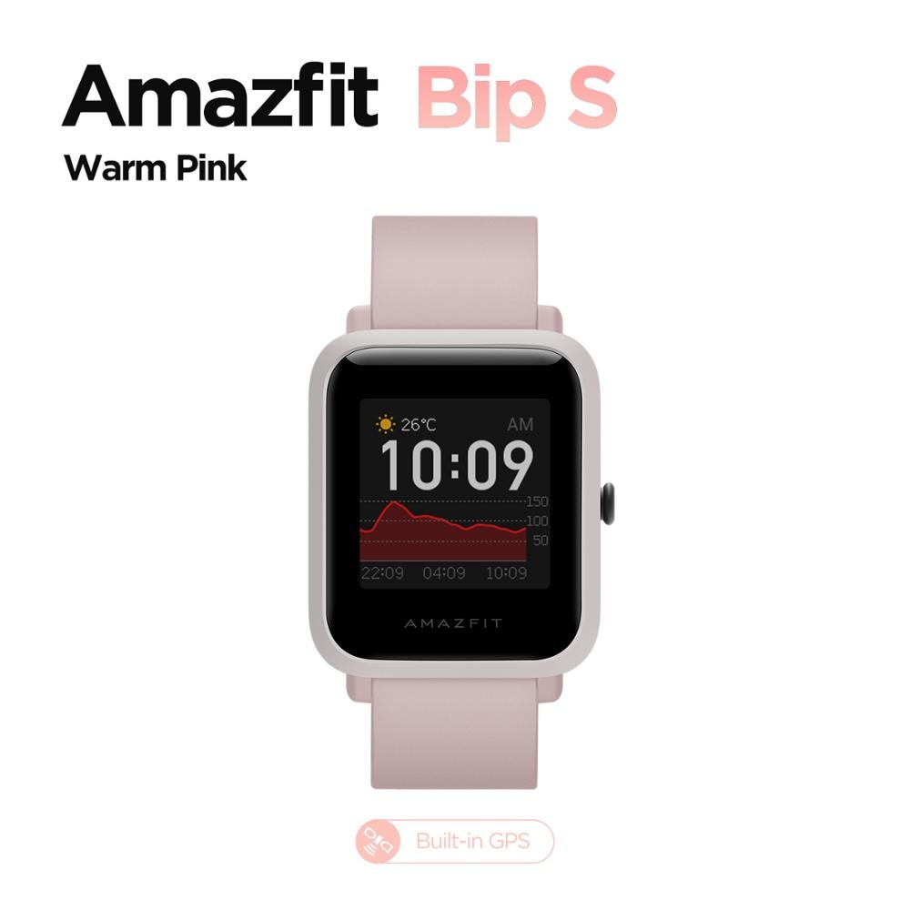 Global Amazfit Bip S Smartwatch 5ATM waterproof built in GPS GLONASS Bluetooth Smart Watch for