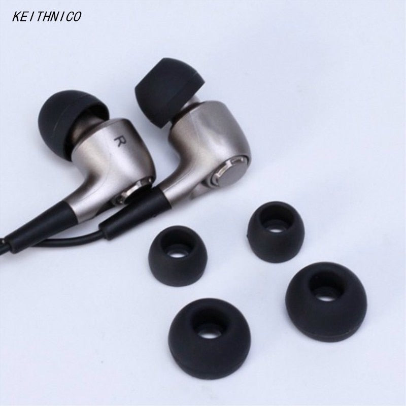 KEITHNICO 12Pairs Silicone Ear Tips Replacement Earbud Earphone Ear Buds Covers