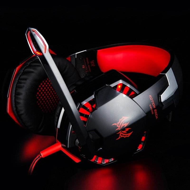 KOTION EACH Gaming Headphones Headset Deep Bass Stereo wired gamer Earphone Microphone with