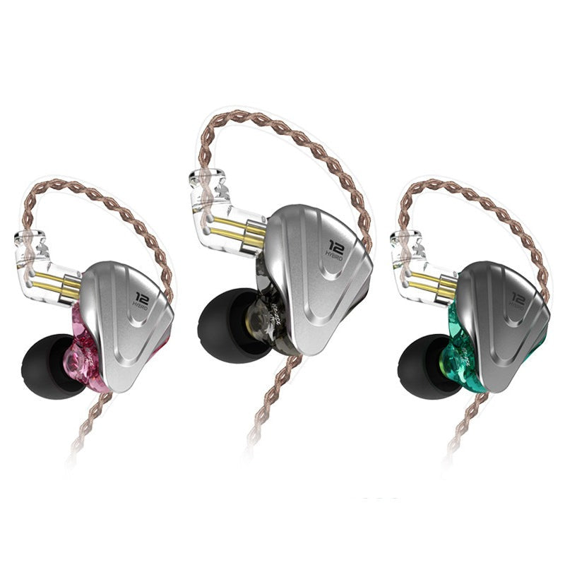 KZ ZSX Terminator Metal 5BA+1DD Hybrid 12 drivers HIFI Bass Earbuds In-Ear Monitor Noise Cancelling