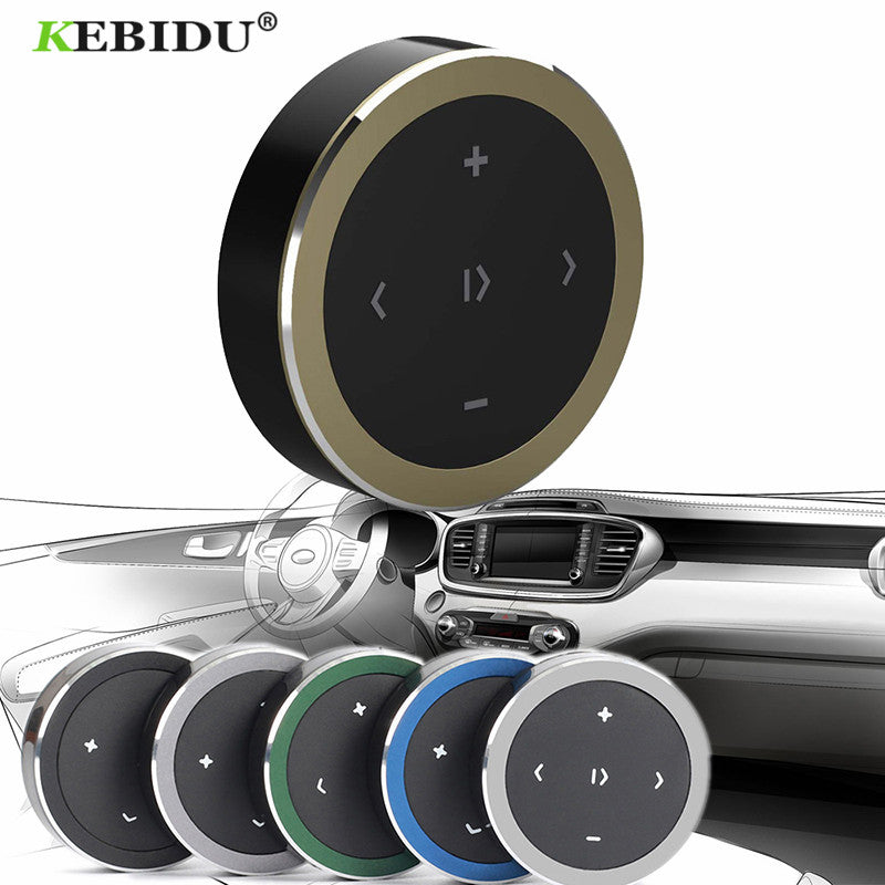 Kebidu Wireless Bluetooth Media Steering Wheel Remote Control mp3 Music Play for Android IOS