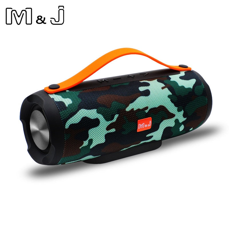 M&amp;J Portable wireless Bluetooth Speaker Stereo big power 10W system TF FM Radio Music