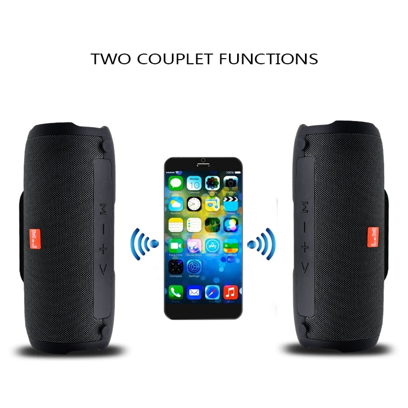 M&amp;J Portable wireless Bluetooth Speaker Stereo big power 10W system TF FM Radio Music