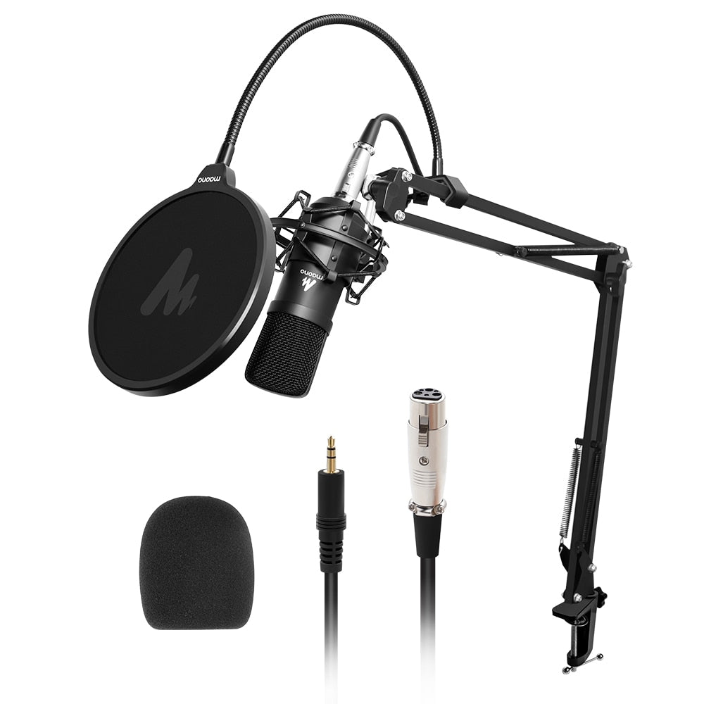 AU-A03 Professional Studio Microphone Kit Condenser Cardioid Microfono Podcast Mic