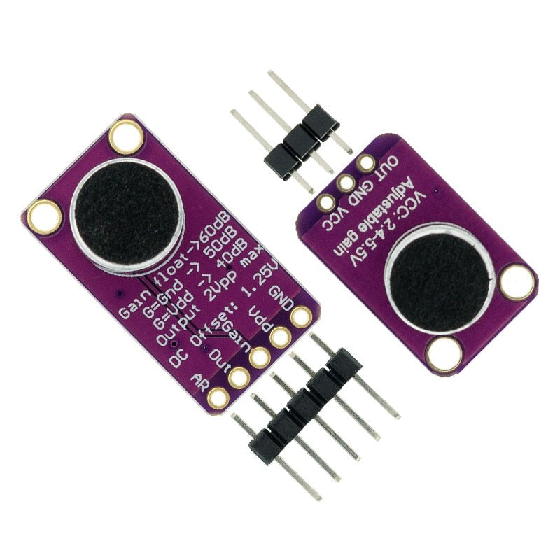 MAX9814 Microphone AGC Amplifier Board Sound Sensor Module Auto Gain Control Attack