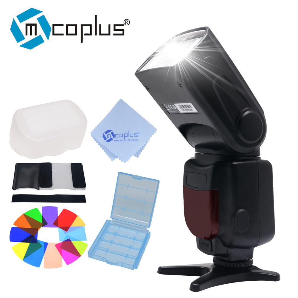 Mcoplus TR-950 LCD Flash Universal Mount Speedlite for Canon Nikon Pentax Olympus DSLR Camera