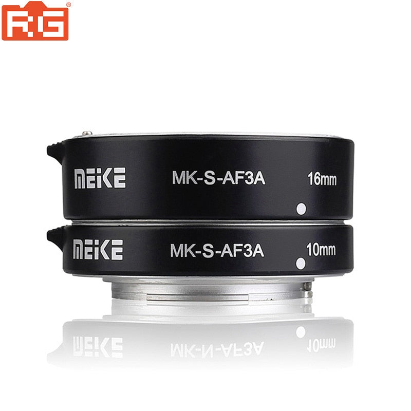 Meike MK-S-AF3A Metal Auto Focus Macro Extension Tube 10mm 16mm for Sony Mirrorless a6300 a6000 a7