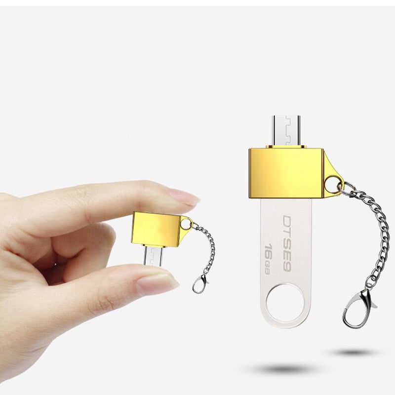 Metal USB 2.0 Female to Micro USB Male Mini Android OTG Adapter Microusb Converter Portable