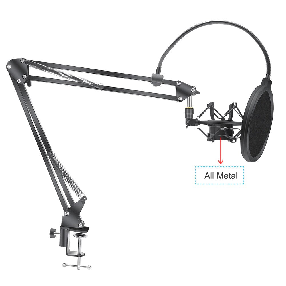 Microphone Scissor Arm Stand Bm800 Holder Tripod Microphone Stand With A Spider Cantilever Bracket