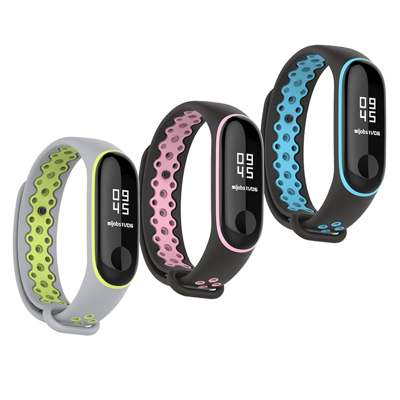 Mijobs Strap for Mi Band 3 Accessories Sport Bracelet Strap for Xiaomi mi Band 3 Wrist Straps