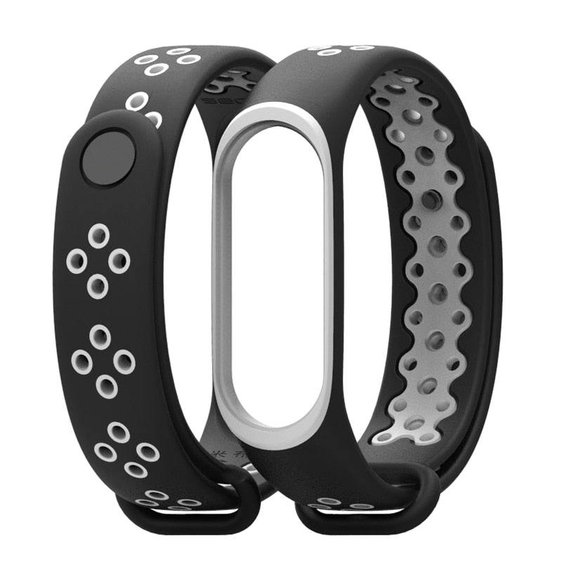 Mijobs Strap for Mi Band 3 Accessories Sport Bracelet Strap for Xiaomi mi Band 3 Wrist Straps