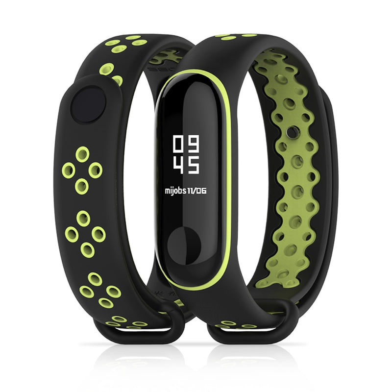 Mijobs Strap for Mi Band 3 Accessories Sport Bracelet Strap for Xiaomi mi Band 3 Wrist Straps