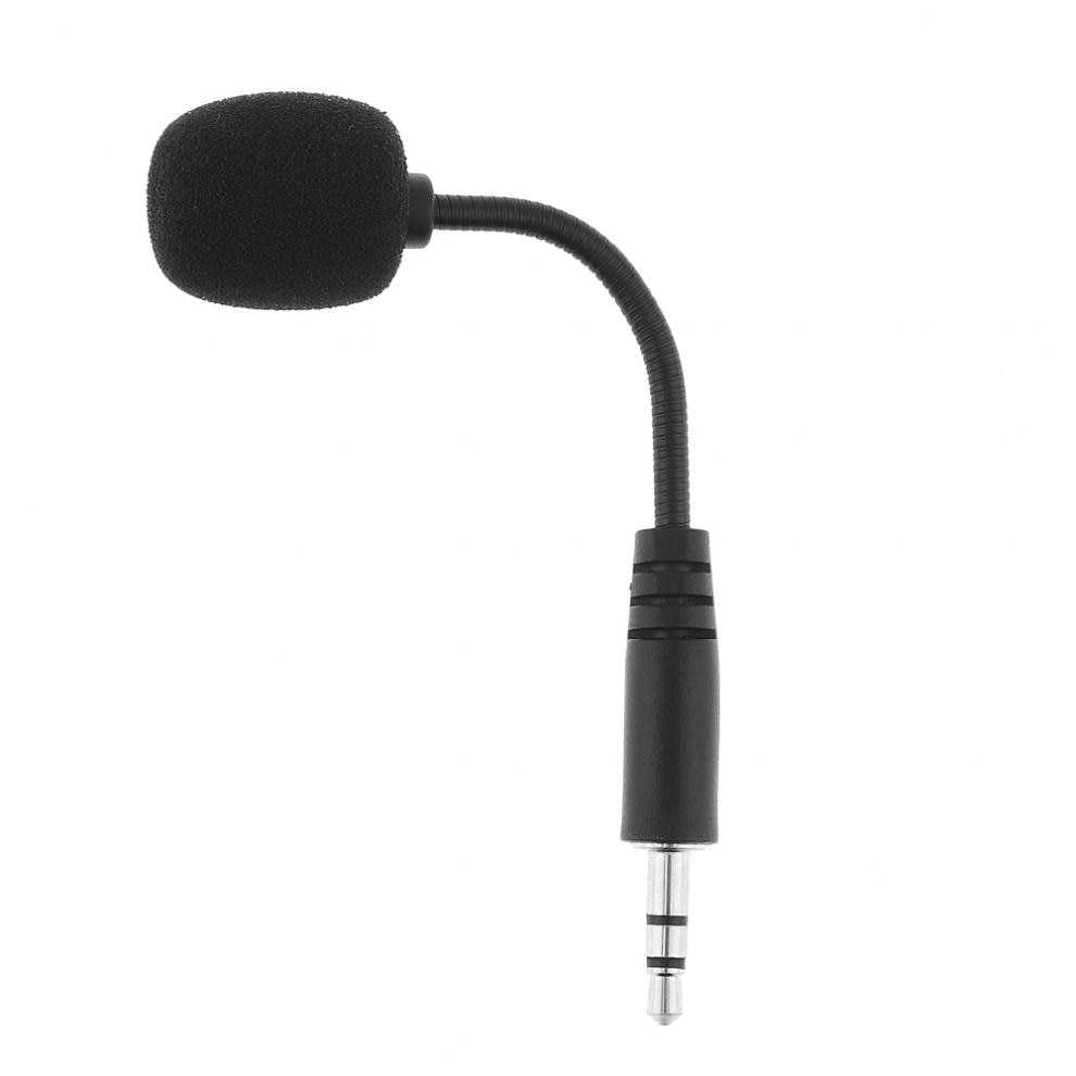 Mini 3.5mm Jack Flexible Capacitance Microphone Mic for Mobile Phone PC Laptop Notebook