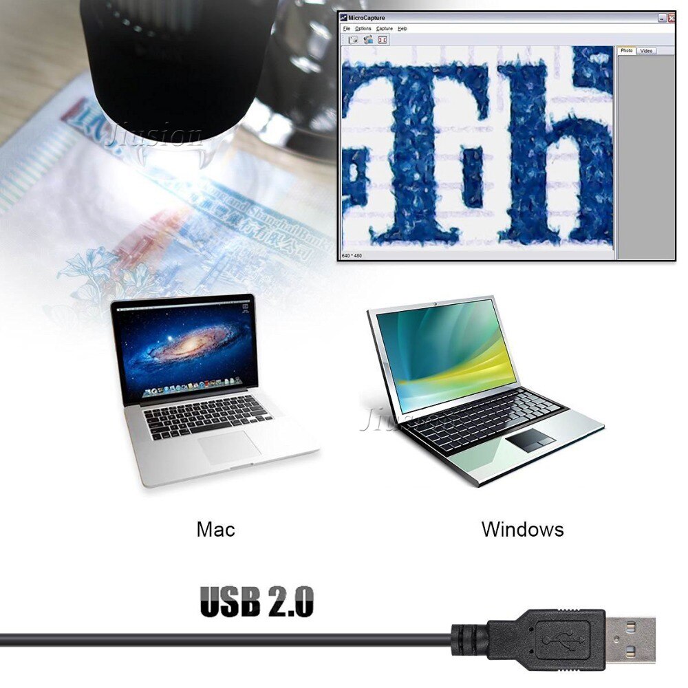 Mini Handheld Endoscope Camera 500X/800X/1000X Magnification USB Digital Microscope Camera