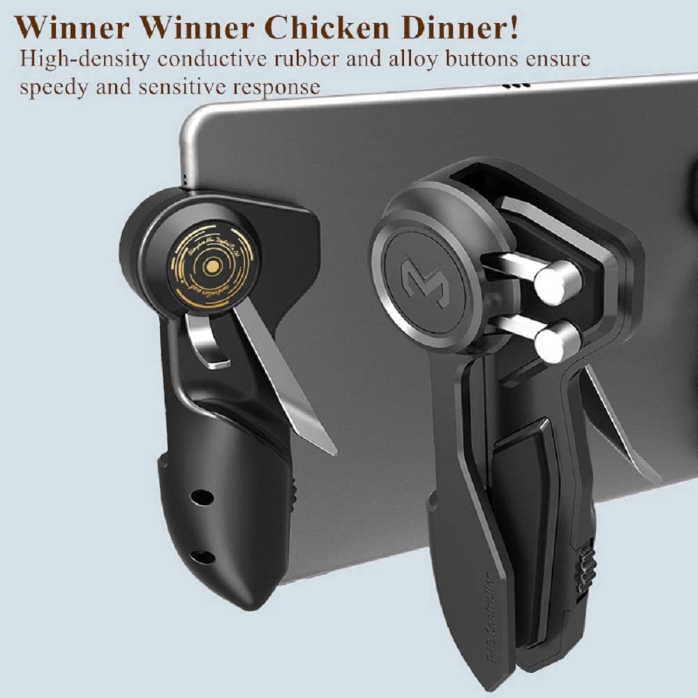 Mobile PUBG Game Controller for Ipad Tablet Six Finger Game Joystick Handle Aim Button L1R1