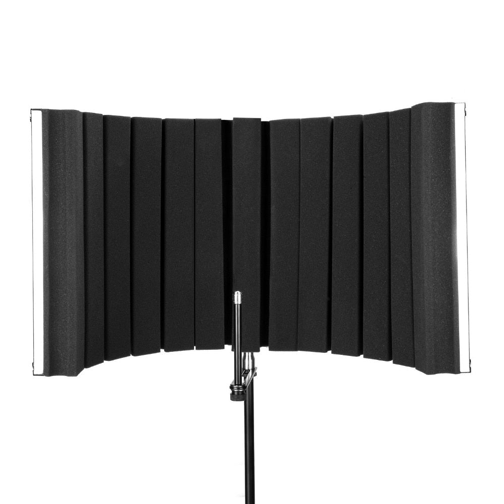 Neewer Foldable Microphone Acoustic Isolation Shield with Lightweight Metal Alloy, Acoustic Foams,