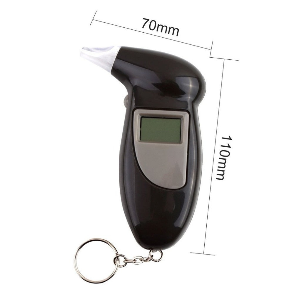 Alcohol Breath Tester Breathalyzer Analyzer Detector Test Keychain Breathalizer Breathalyser Device