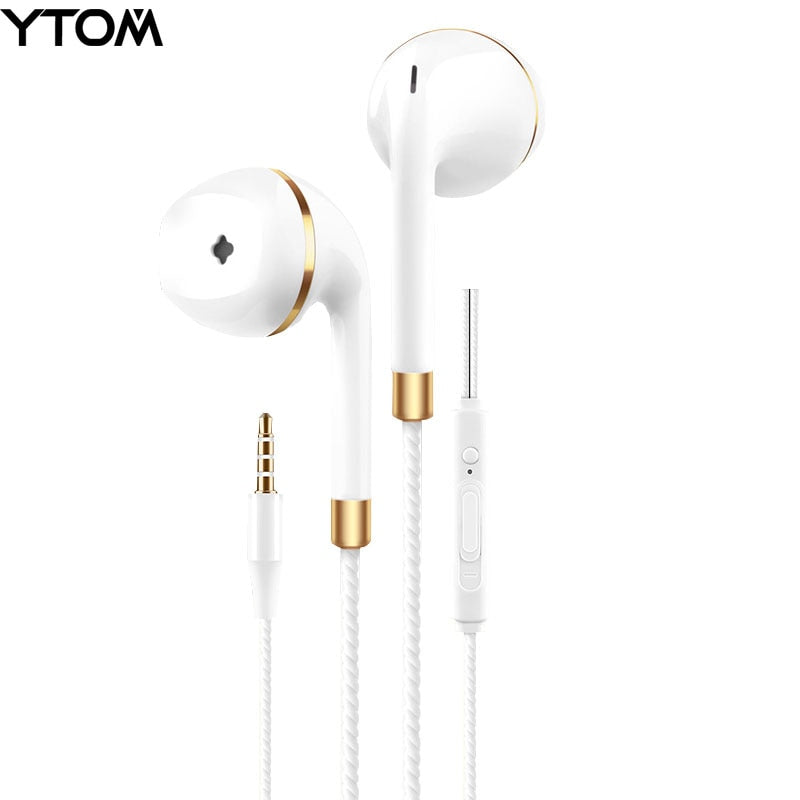 New in-ear earphone for iphone 5s 6s 5 xiaomi bass earbud headset Stereo Headphone For Samsung