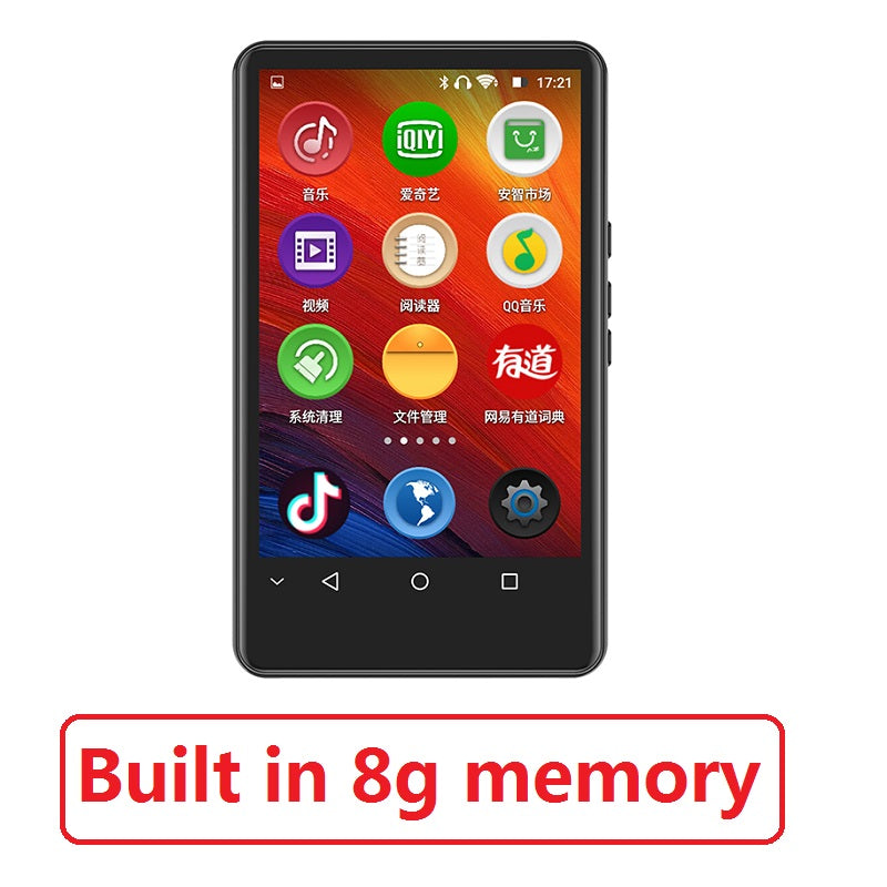 H6 Android Wifi Bluetooth 5.0 Full Touch Screen MP3 Player 4.0inch 8/16GB Music Player with Speaker