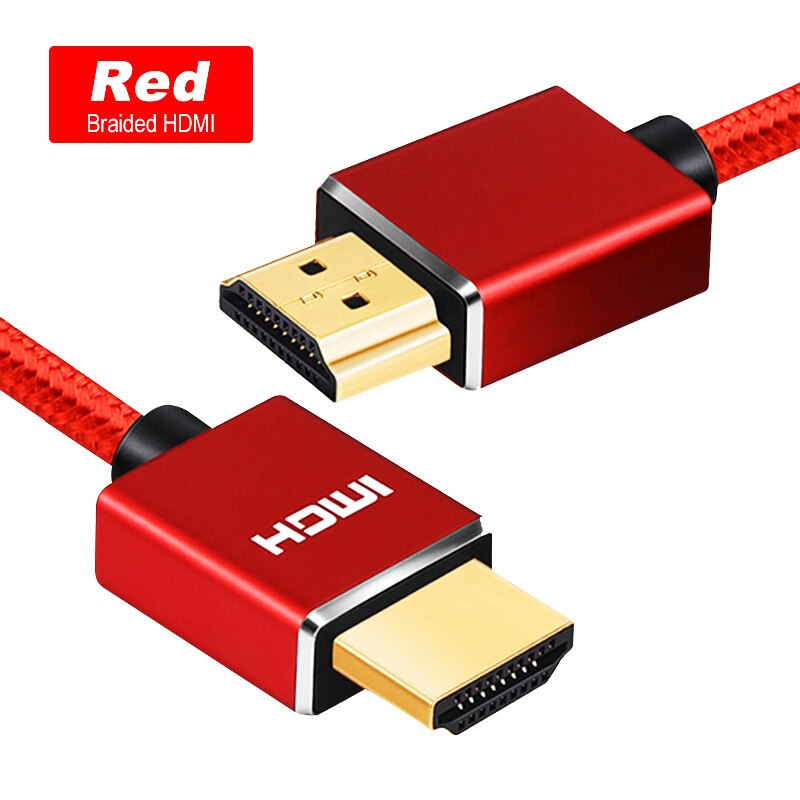 Nylon Braid HDMI Cable HDMI Cable 4k 1080P 3D for HDTV PS4 Xbox Projector Laptop Computer