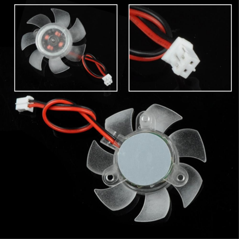 PC Computer Cooling Fan 12V 2 Pin 7 Blades PC VGA Graphics Video Card Heatsink Cooler Cooling Fan