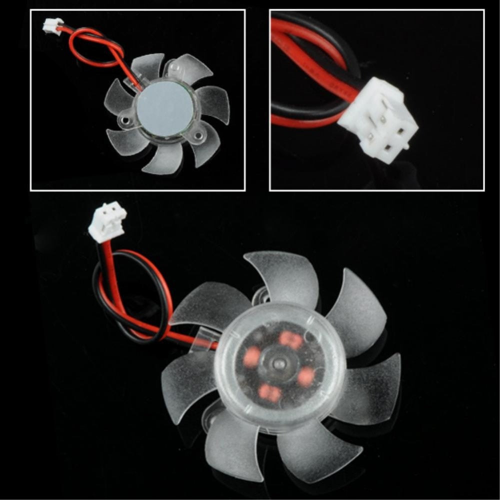 PC Computer Cooling Fan 12V 2 Pin 7 Blades PC VGA Graphics Video Card Heatsink Cooler Cooling Fan