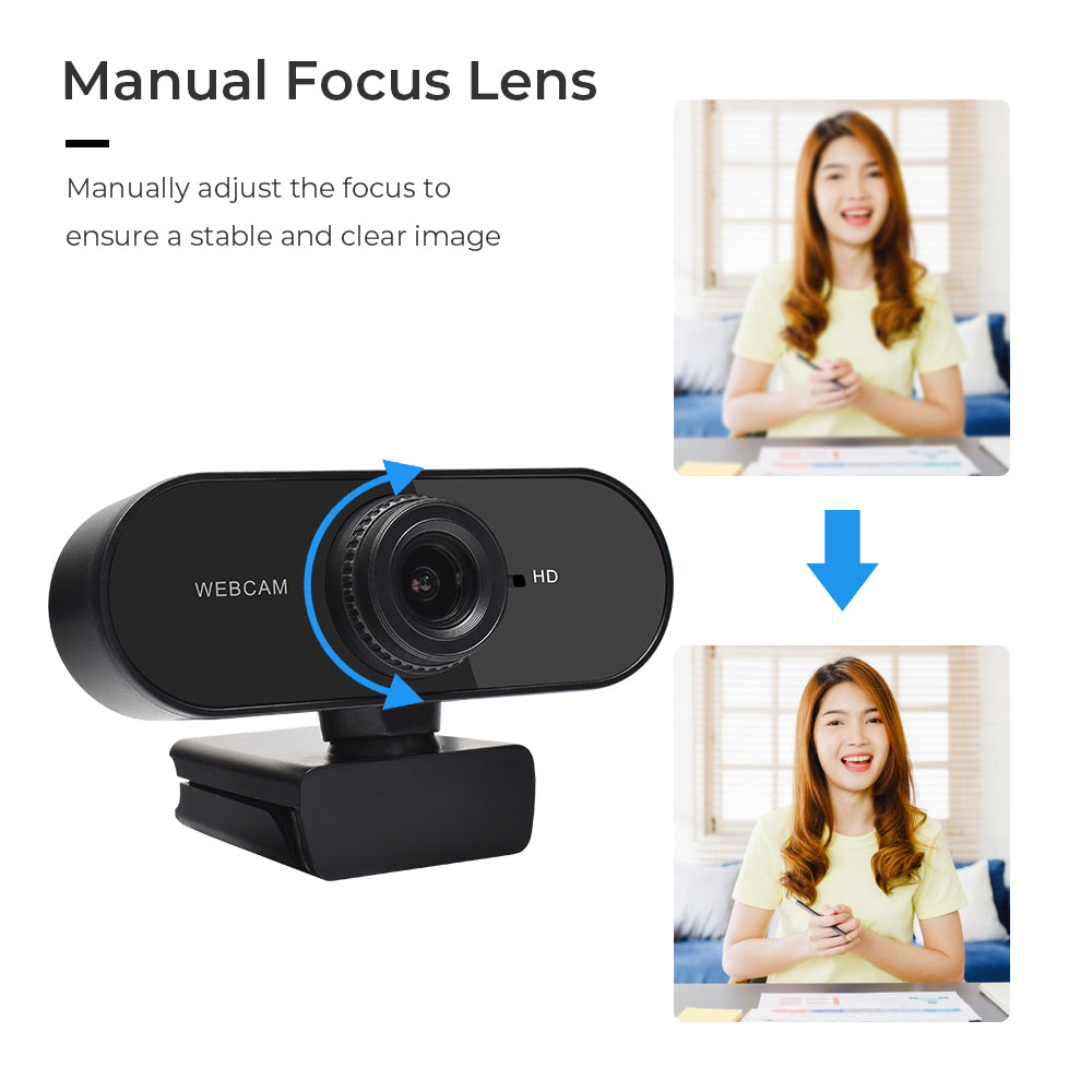 Webcam 1080P Web Cam with Microphone Full HD 1080P Web Cam Video USB Camera