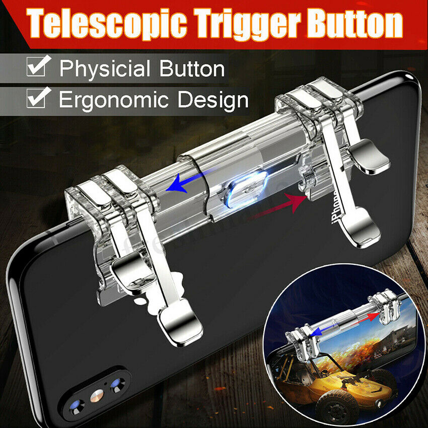 PUBG Mobile Trigger Gamepad Controller Sensitive Touch L1R1 Fire Button Shooter Grip Trigger Aim Key