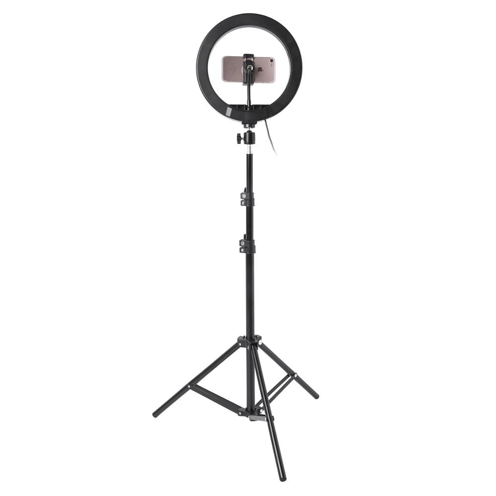 Photo LED Selfie Stick Ring Fill Light 10inch Dimmable Camera Phone Ring Lamp With Stand Tripod