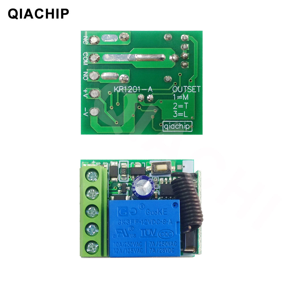 433Mhz Universal Wireless Remote Control Switch DC 12V 1CH relay Receiver Module RF Transmitter