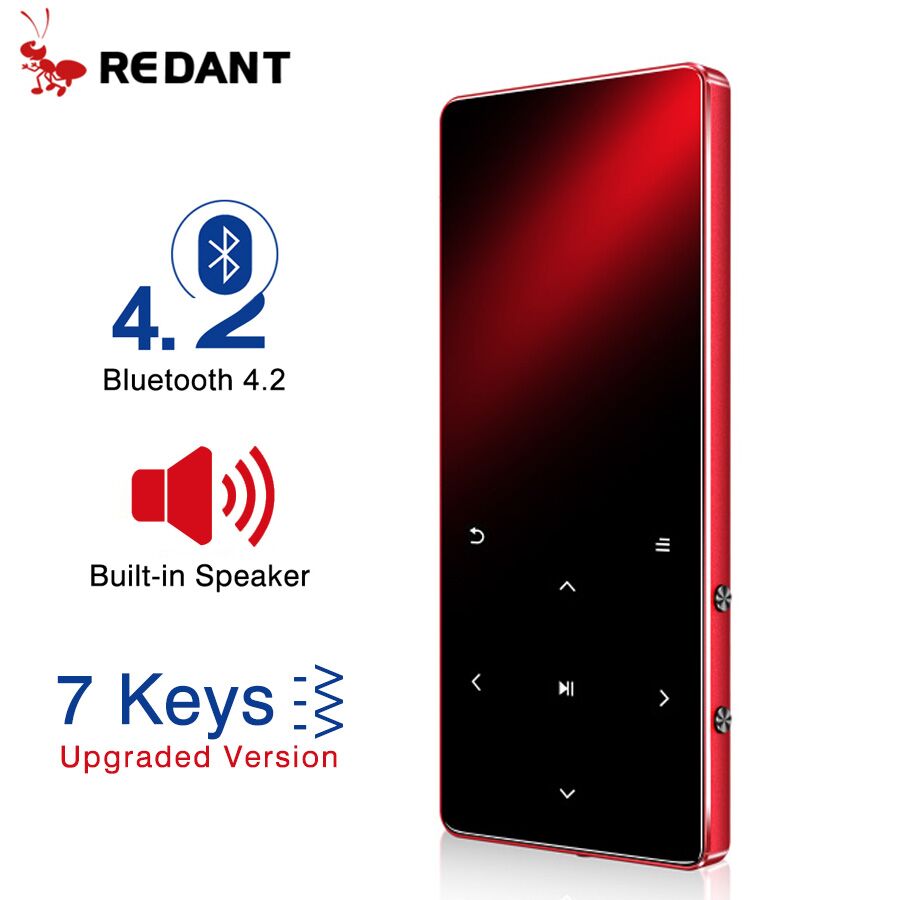 MP3 Player with Bluetooth Speaker Touch key Built-in 8GB 16GB HiFi Metal Mini Portable Walkman