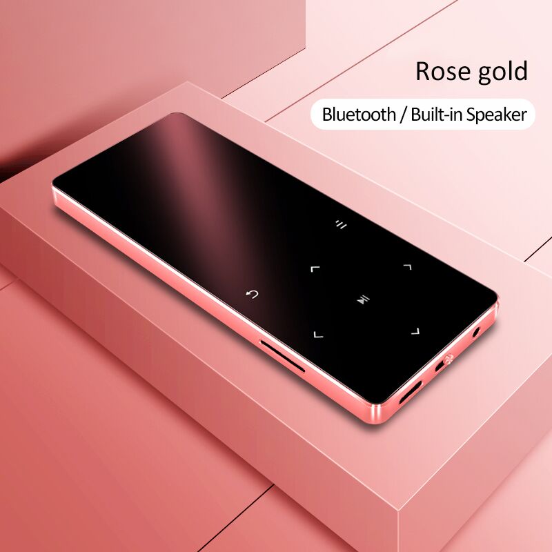 MP3 Player with Bluetooth Speaker Touch key Built-in 8GB 16GB HiFi Metal Mini Portable Walkman