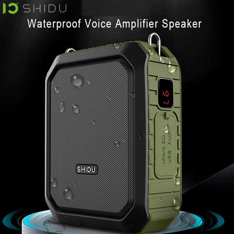 Portable Voice Amplifier with Wireless Microphone IPX5 Waterproof Bluetooth Speaker