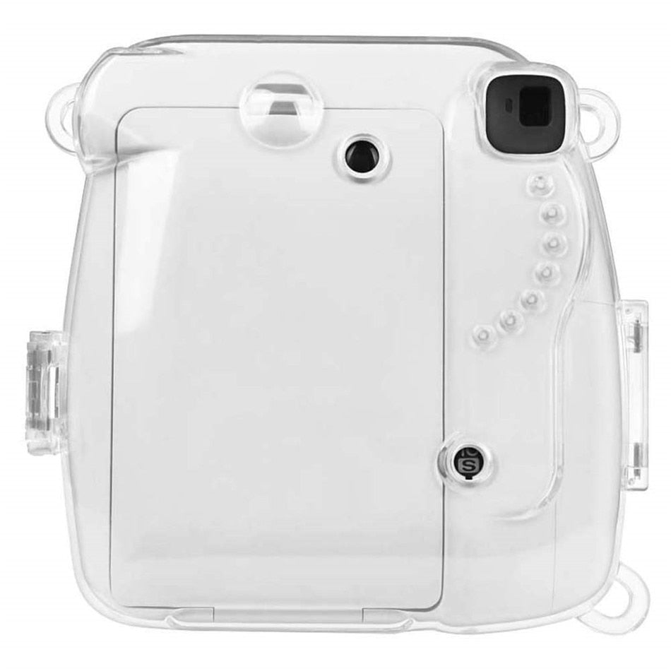 Transparent Plastic Cover Instant Camera Protect Bag with Strap for Fujifilm Instax Mini 9/ 8 /8+