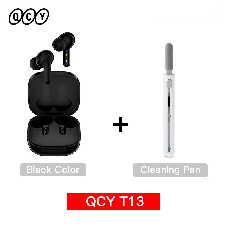 QCY T13 Bluetooth Headphone V5.1 Wireless TWS Earphone Touch Control Earbuds 4 Microphones