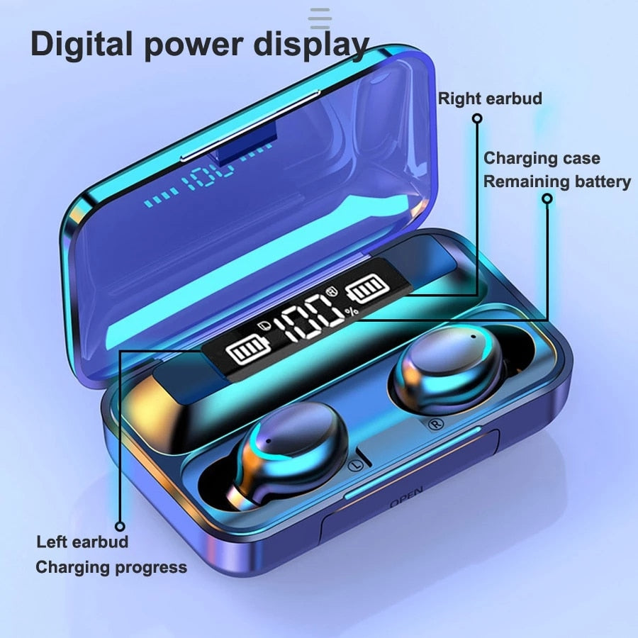 TWS Bluetooth Earphones 2200mAh Charging Box Wireless Headphone Fone Stereo Wireless Headset