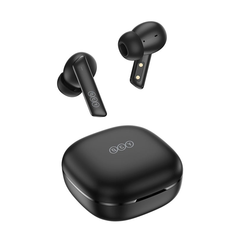 QCY HT05 ANC Wireless Earphone 40dB Noise Cancelling Bluetooth 5.2 Headphone 6 Mic ENC HD Call TWS