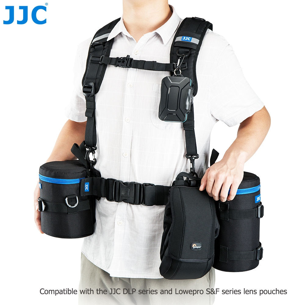 JJC Luxury Camera Lens Bag Pouch Case Photography Accessories Shoulder Bag Backpack