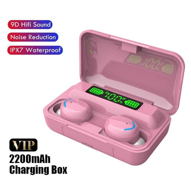 TWS Bluetooth Earphones 2200mAh Charging Box Wireless Headphone Fone Stereo Wireless Headset