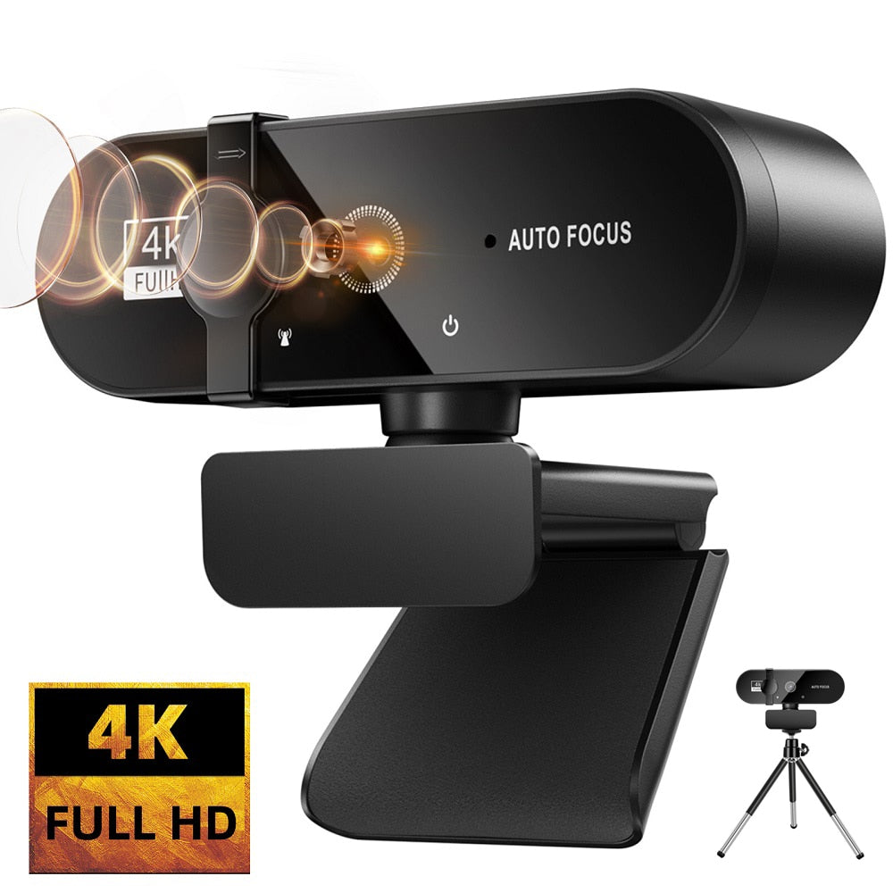 Webcam 4K 1080P Mini Camera 2K Full HD Webcam with Microphone 15-30fps USB Web Cam