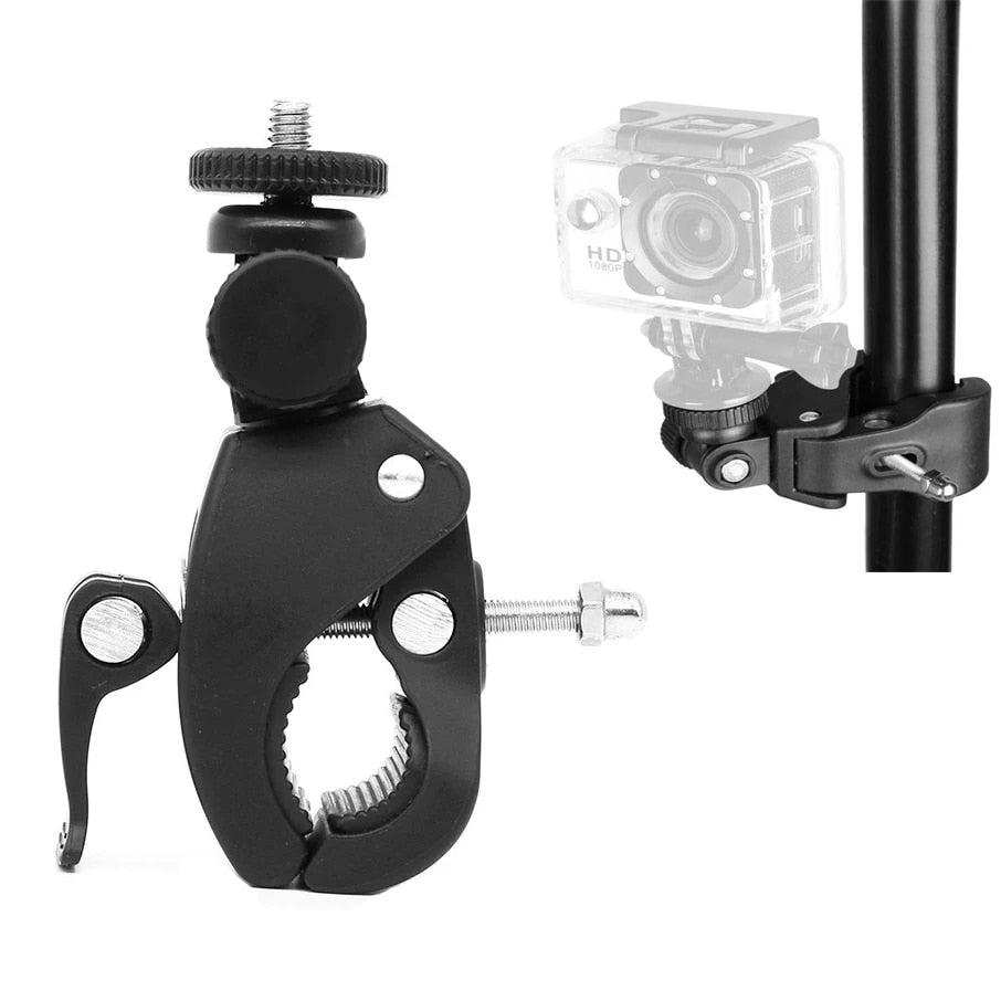 Handlebar Clamp Mount Tripod Adapter Mount for GoPro Hero 10 9 8 7 Insta360 One R X X2