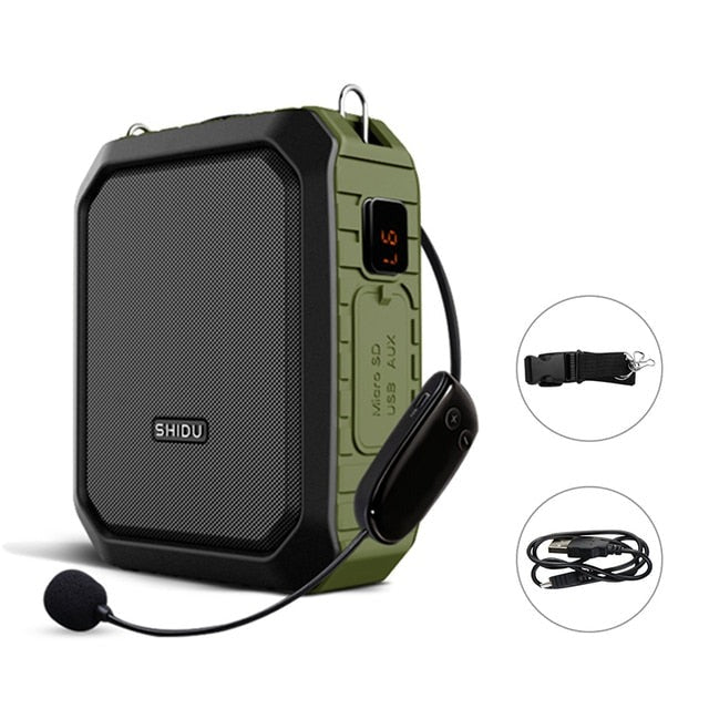 Portable Voice Amplifier with Wireless Microphone IPX5 Waterproof Bluetooth Speaker