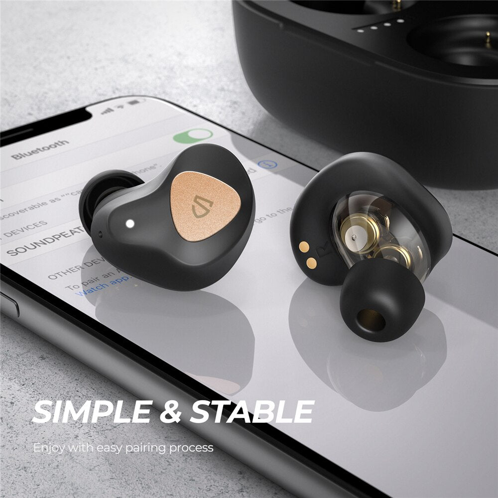 Truengine 3 SE Bluetooth True Wireless Earbuds with Dual Dynamic Drivers Dual Mic QCC 3040 aptX Mode