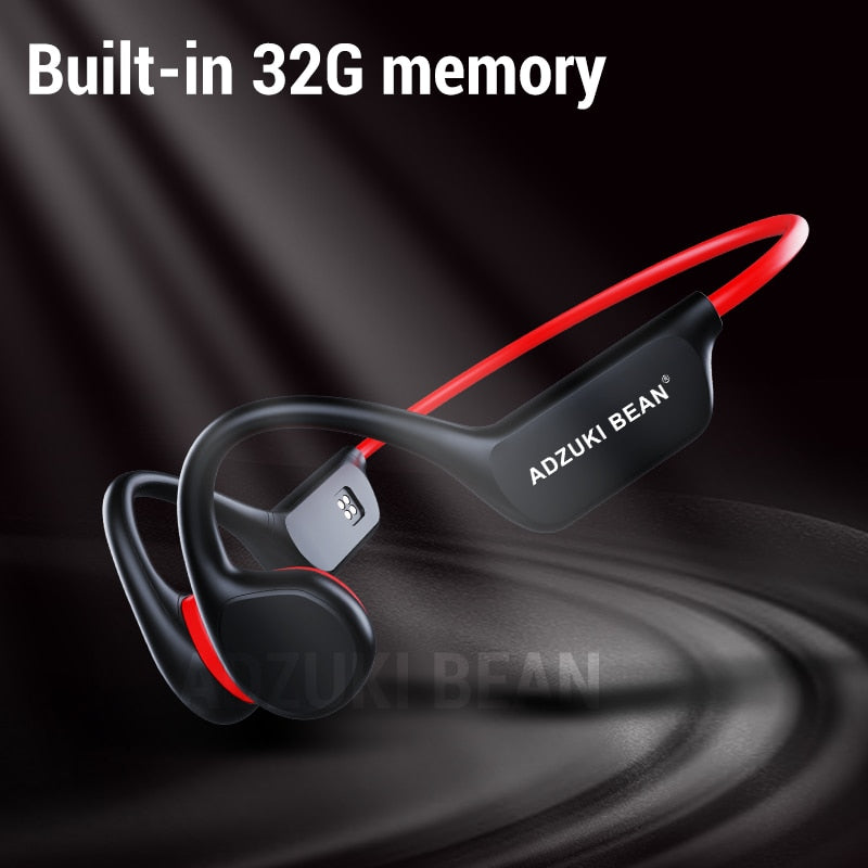 Adzuki Bean Bone Conduction Bluetooth Earphone X7 Wireless IPX8 Professional Swimming Headphones