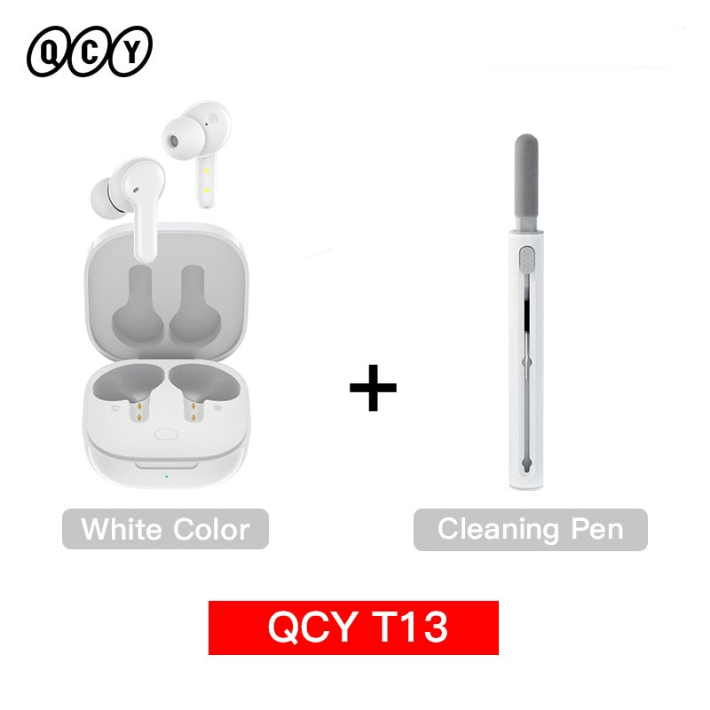 QCY T13 Bluetooth Headphone V5.1 Wireless TWS Earphone Touch Control Earbuds 4 Microphones