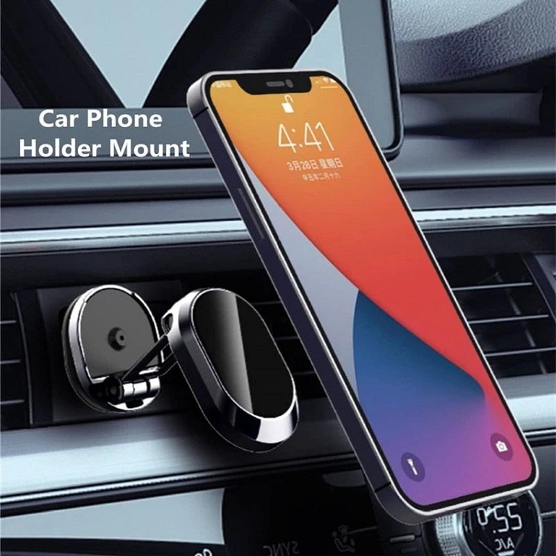 Magnetic Car Phone Holder Magnet Mount for iPhone, Xiaomi, Mi, Huawei and Samsung