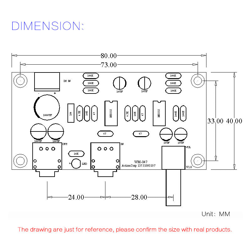 Shareconn HIFI 47 earphone amplifier 2 channel headphone amplifier 47 amplifier dc single power